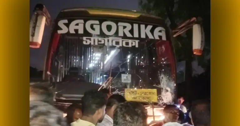 দুর্ঘটনা কবলিত বাস